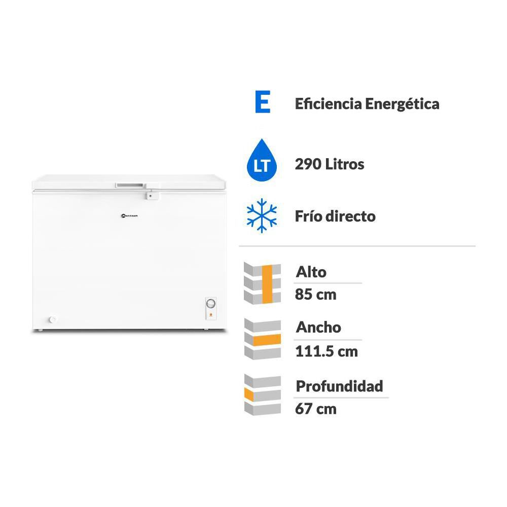 Freezer Horizontal Mademsa M300D / Fr&iacute;o Directo / 290 Litros / E image number 1.0